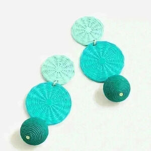 J Crew Triple Drop Rafia Earrings (coming soon)